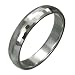 Bling Jewelry Hammered 4mm Tungsten Wedding Band