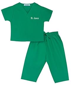 Personalized Scrubs for Baby, Size 12-18 Months, Green
