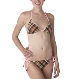 Xhilaration® Lines Swimwear - Brown