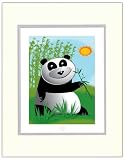 TykeStyle Panda and Bamboo Heirloom 11x14 Art Print