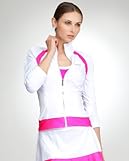 Mesh Overlay Tennis Jacket - BEBE SPORT