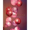 Purple Haze Cotton Ball Fairy Light String