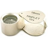 Jewelers Eye Loupe Gemologist Triplet Folding Tool 10X