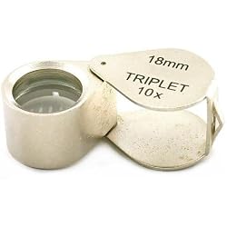Jewelers Eye Loupe Gemologist Triplet Folding Tool 10X