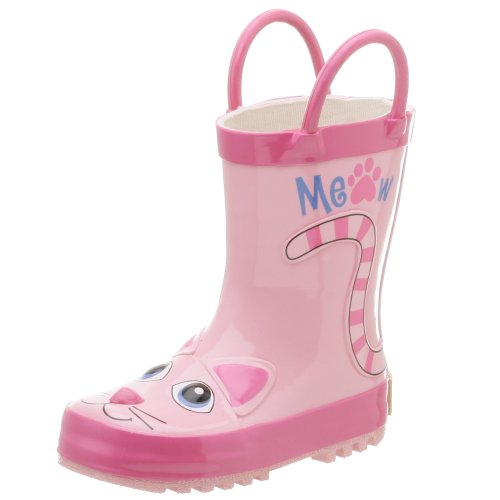 Western Chief Pink Kitty Rain Boot (Toddler/Little Kid/Big Kid),Pink,5 M US Toddler Rain Boots