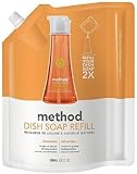 Method Dish Soap Pump Refill, Clementine - 36 oz
