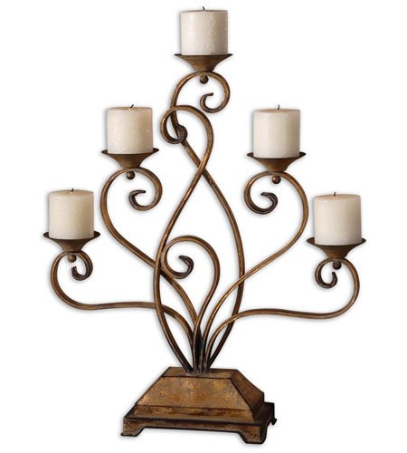 Uttermost Antique Gold Finish Paloma Candelabra