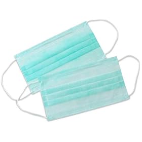 Disposable EARLOOP Face MASK, Filters Bacteria 3 Ply - (Box of 50)