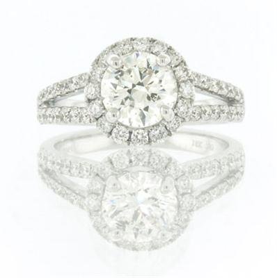2.11ct Round Brilliant Cut Diamond Engagement 