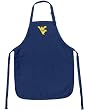 WVU Apron College Logo Blue West Virginia University TOP RATED for Grilling, Barbecue, Kitchen and Cooking Best Unique Gifts for a Man, Men, HIM HER Women, Ladies. GIFT IDEA!