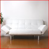 [スザンヌ(J-203)] バルセロナソファ ソファベッド 激安 ソファー ベット リビング【ホワイト】