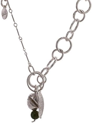 Lotus-sage leaf jade necklace