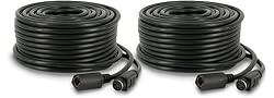 2 Pack of Defender 60ft Camera Extension Wire 4 PIN DIN Female to Male Video/Power Cable (DF10W)