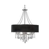 Golden Lighting 8981-5 GRM Echelon GRM Five Light Chandelier, Chrome Finish