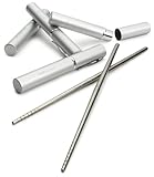 Yamazaki Stainless Steel My Chopsticks in Silver Case, Set of 4