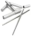 Yamazaki Stainless Steel My Chopsticks in Silver Cylinder Cases, Set of 4 Pairs