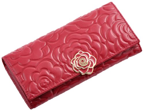 Heshe® 2015 New Women Fashion Waxy Vintage Leather Rose Pattern Long Wallet Large Handbag Clutch Coin Cash Holder Card Case