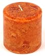 3" x 3" Mottled Pillar, Pumpkin Pie