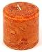 3" x 3" Mottled Pillar, Pumpkin Pie