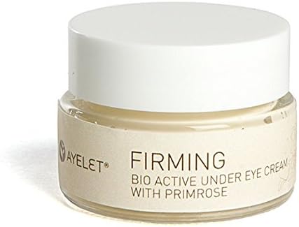Organic Bio Active Firming Under Eye Cream with Hyaluronic Acid, Caffeine Primrose, Rose Hip, and Mango Butter