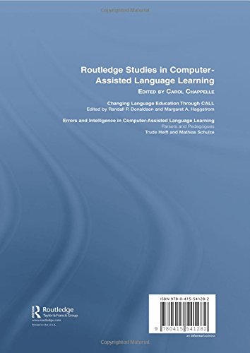 Errors and Intelligence in Computer-Assisted Language Learning: Parsers and Pedagogues (Routledge Studies in Computer Assisted Language Learning)の表紙