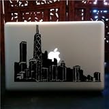 The Windy City Chicago Skyline laptop skin vinyl decal
