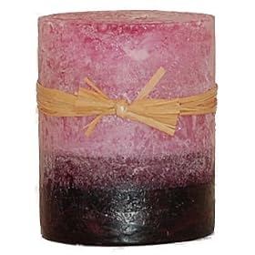 3X3 Round Ginger Peach Candles By Stone