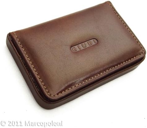 TESSERA - Leather Business Card Case, Brown