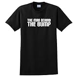 The Man Behind the Bump Funny Dad Maternity Short Sleeve T-Shirt (NOT Maternity Sized) Funny Daddy To Be Husband First Time Father Maternity Support Pregnancy Humor Baby Cute Short Sleeve Tee