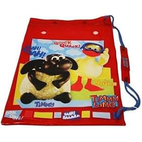 Timmy Time Swimbag, Timmy And Yabba Picture,red,side Drawstring,waterproof