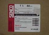 Senco N19BAB 16 Gauge by 7/16-inch Crown by 1-3/4-inch Length Electro Galvanized Staples (10,000 per box)
