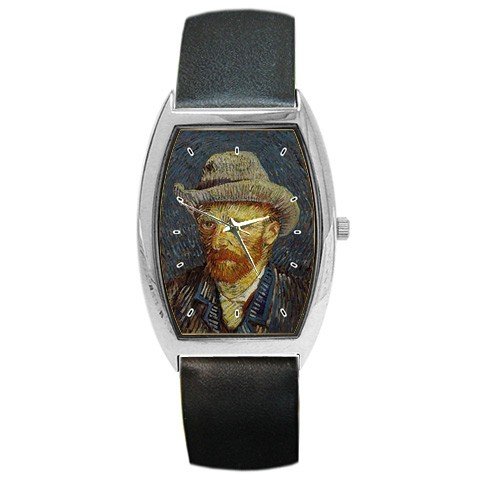 Self Portrait Van Gogh Barrel Style Metal Watch