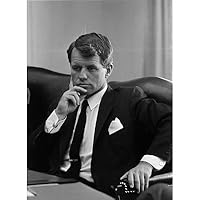 Ted Kennedy (Young, BandW) Art Poster Print
