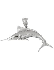 Clevereves 14K White Gold Pendant Marlin 13.2 - Gram(s)