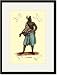 Black Framed/Matted Print 17x23, A Mandingo