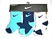 Nike Newborn Baby Socks White, Lt Blue, Navy Blue, 6 PAIRS, Size 12-24 Months