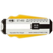 Jonard Adjustable Precision Wire Stripper, 3-57/64" Length x 1-19/32" Height x 19/32" Thickness