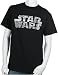 Star Wars Men's Distressed Logo Short Sleeve Tee