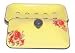 French Country Soap Dish ~ Soap Holder ~ Soap Bowl ~ Countertop Style ~ Retro Style Enamel Yellow w/ Chintz Rose