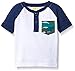Crazy 8 Boys' Baby White Color-Blocked Henley