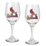 St. Louis Cardinals 2pc Wine Glass Set - Primary Logo MLB Baseball
