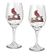 St Louis Cardinals 2-Piece Wine Glass Set  (Primary Logo)