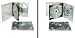25 Double Slimline CD Jewel Boxes with Dark Grey / Black Tray #CD2R10DG (HOLDS 2 CDS ...