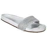 Mossimo Peony Rhinestone Sandals - Silver