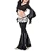 BellyLady Belly Dance Hip Scarf, Multi-Row Silver Coin Dance Skirt