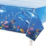 Dolphin Table Cover Birthday Party Plastic Tablecover