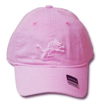 NFL DETROIT LIONS WOMEN PINK REEBOK LOGO CAP HAT ADJ