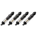 Threaded Shock Set, Aluminum w TiNi Shaft (4): MRC by TEAMLOSI