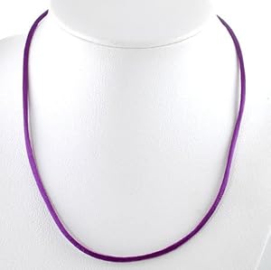 Purple Satin Choker Necklace with 2" extender, 16" and 18" lengths available, #8863