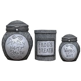 Neca Nightmare Before Christmas Ceramic Storage Jars set of 3